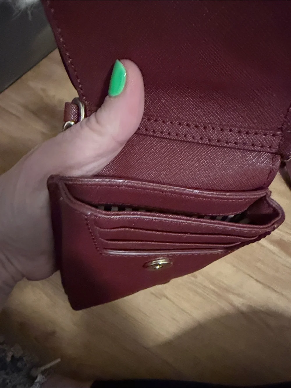 kate spade burgundy fox crossbody phone bag